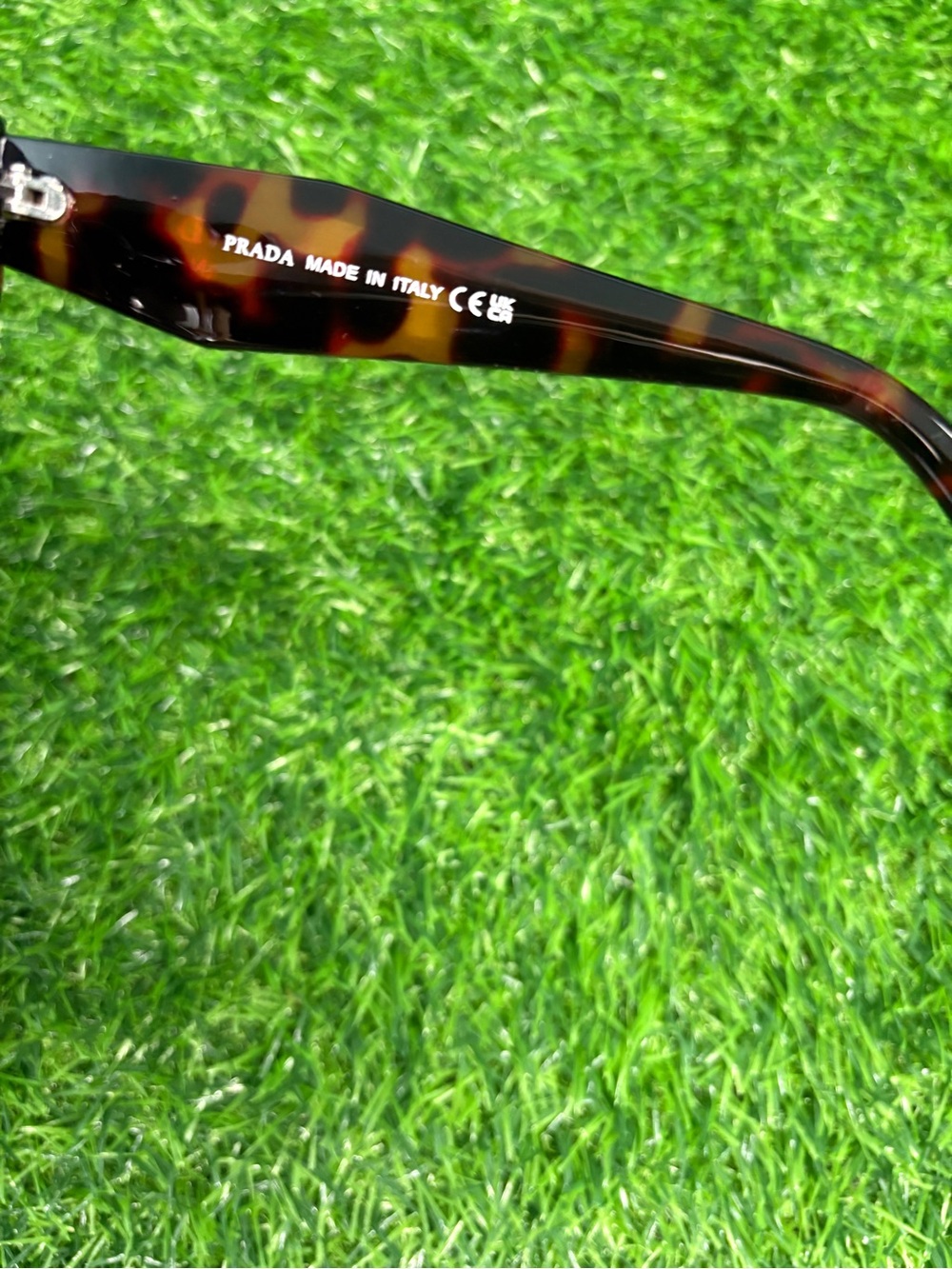 Prada Square Oversized Sunglasses Women Brown & Black Tortoiseshell - Picture 5 of 7